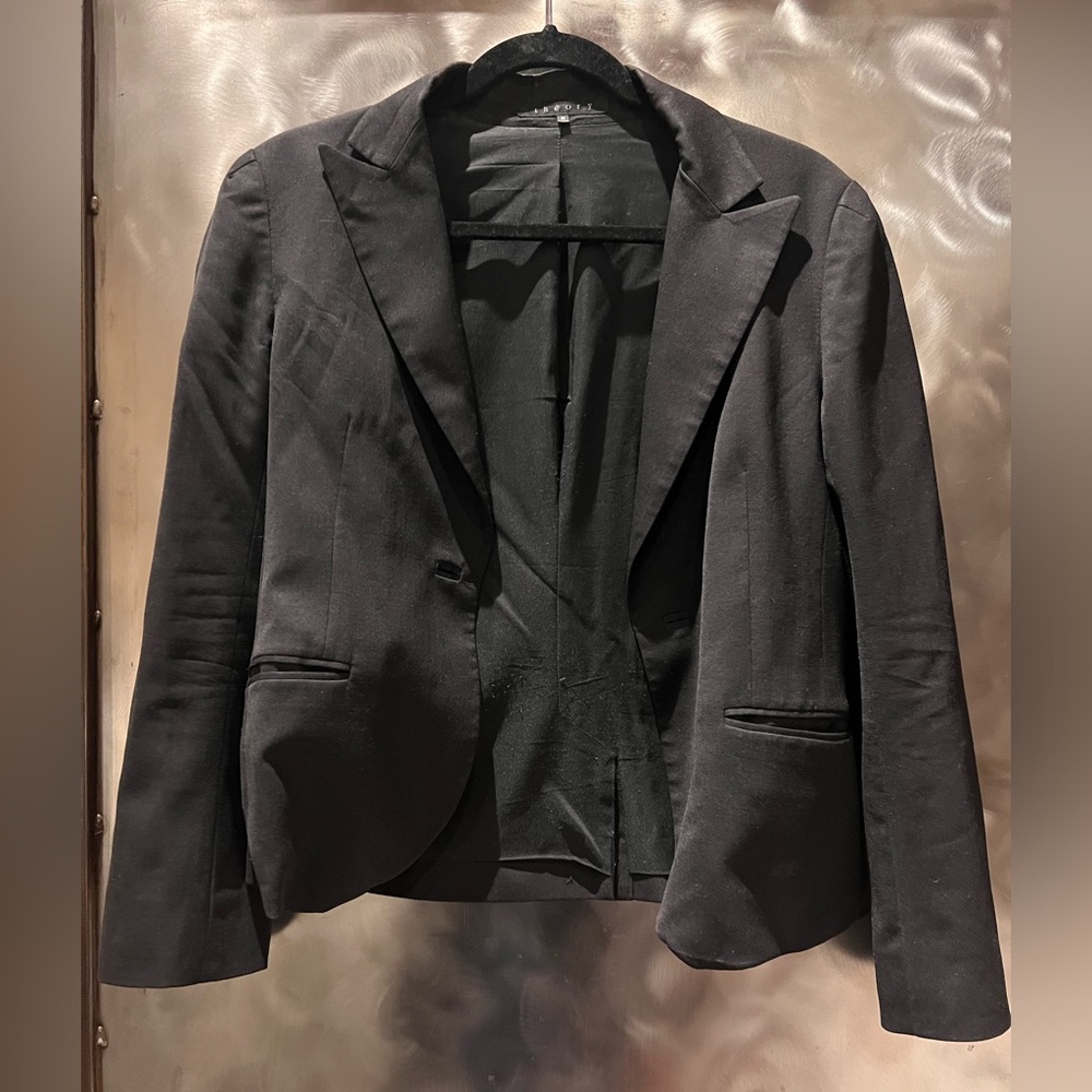 Theory Sz M Black Blazer